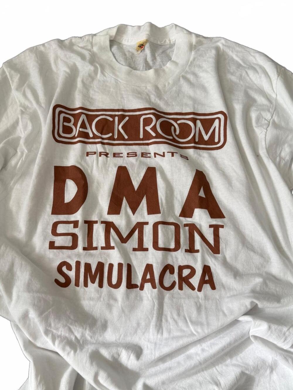 Vintage Back Room DMA Simon Simulacra Graphic T-Shirt XL Screen Stars USA 80s